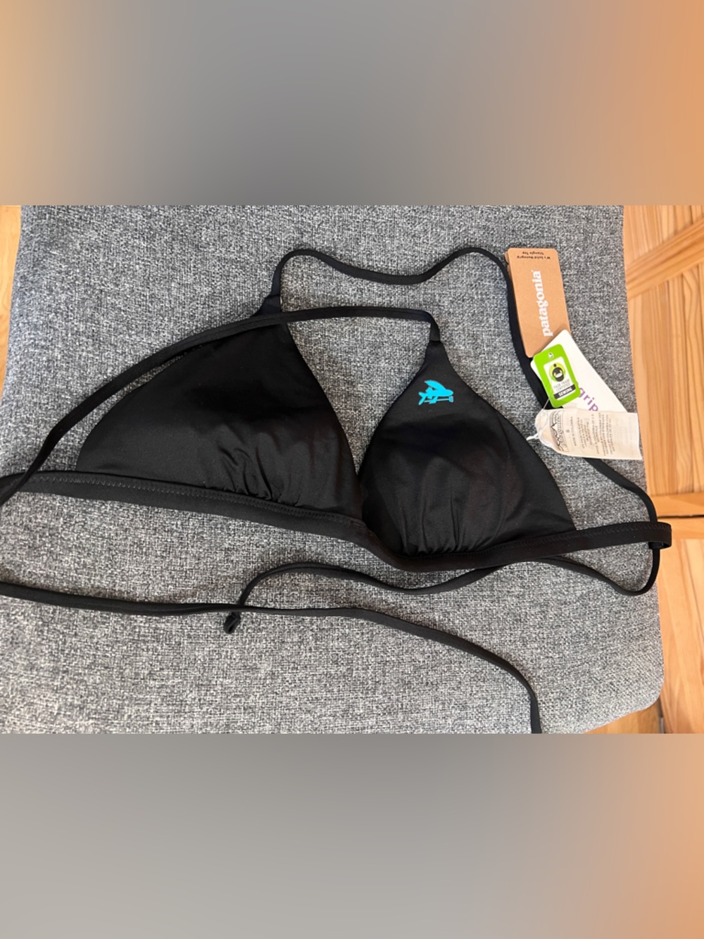 Patagonia Black Triangle Bikini Top *NWT*